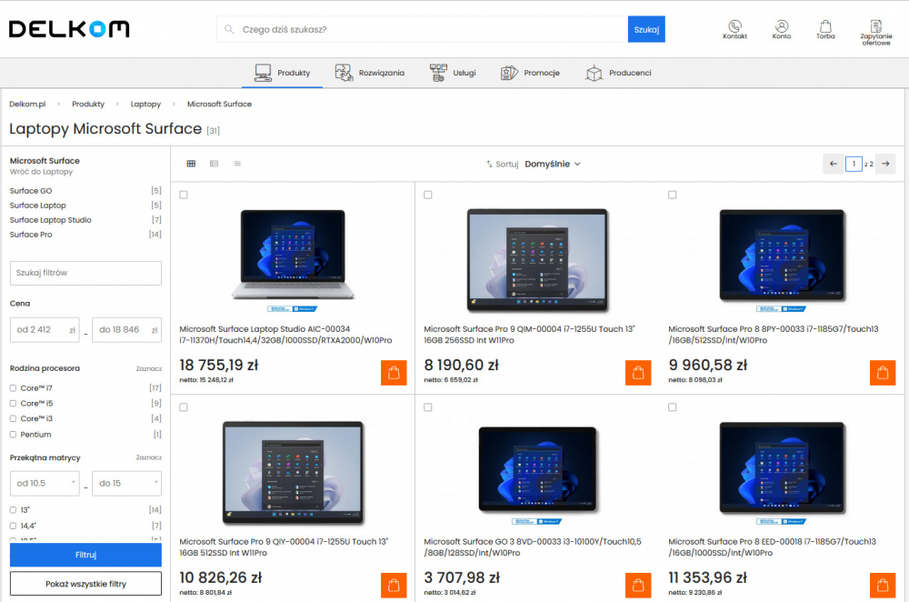 Gdzie najlepiej kupić laptopy biznesowe z serii Microsoft Surface?