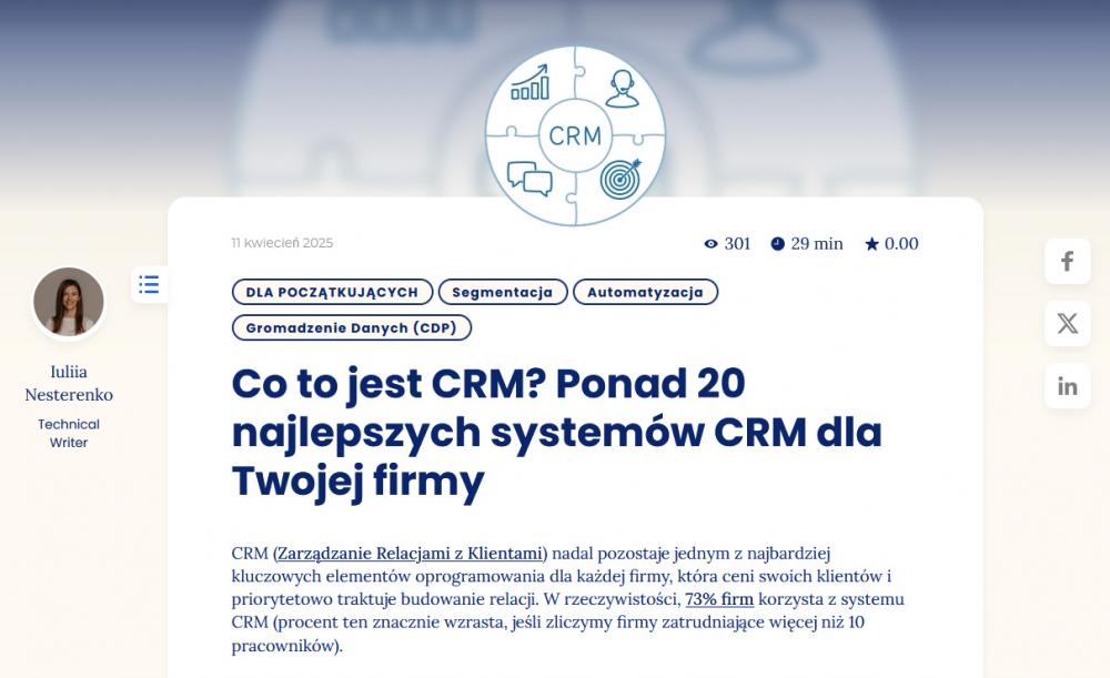 CRM i KPI - Kluczowe narzędzia współczesnego biznesu